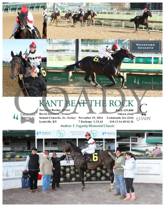Kant Beat The Rock - 11-29-24 R04 Cd Churchill Downs