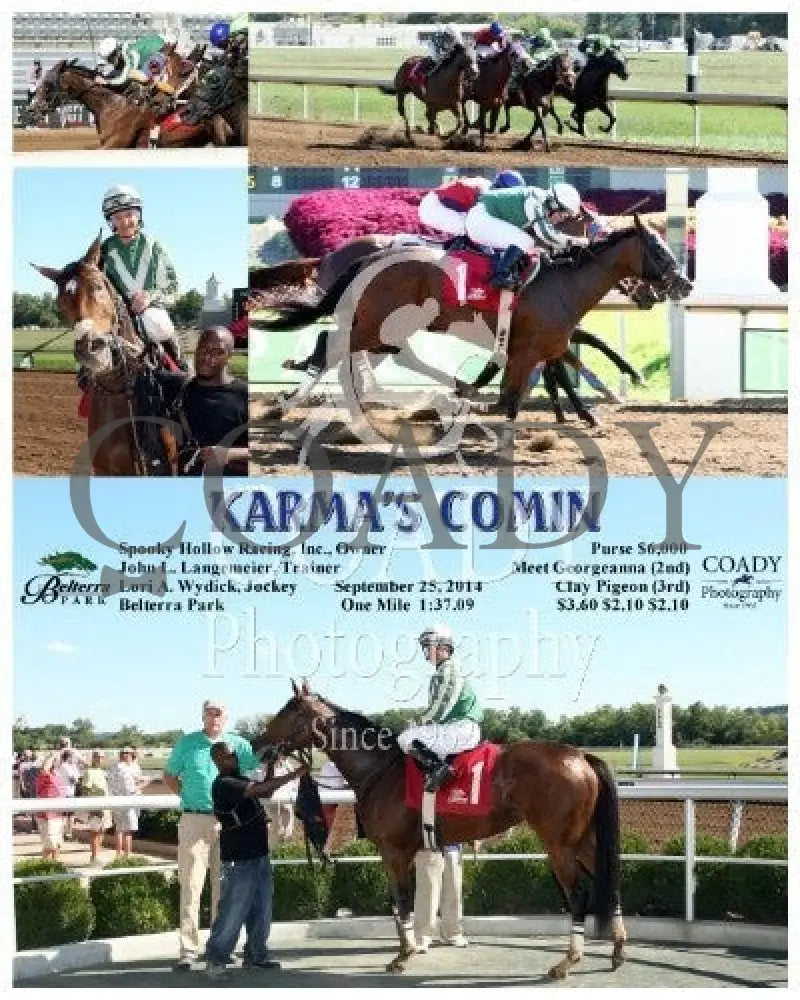 Karma’s Comin - 092514 Race 05 Btp Belterra Park