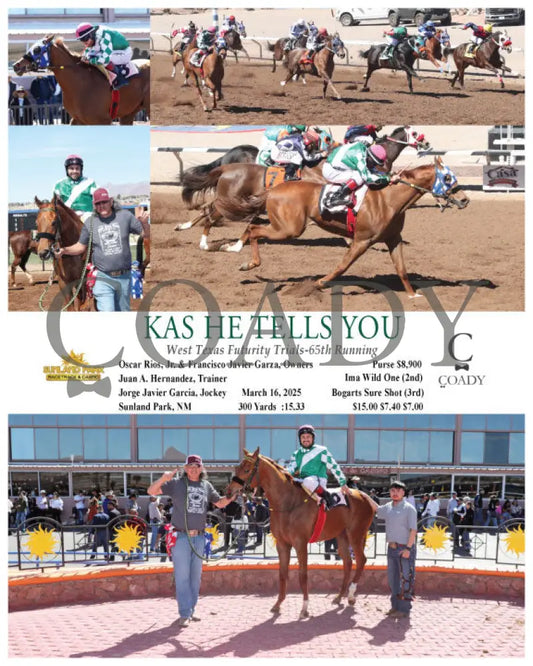 KAS HE TELLS YOU - West Texas Futurity Trials-65th Running - 03-16-25 - R06 - SUN Sunland Park
