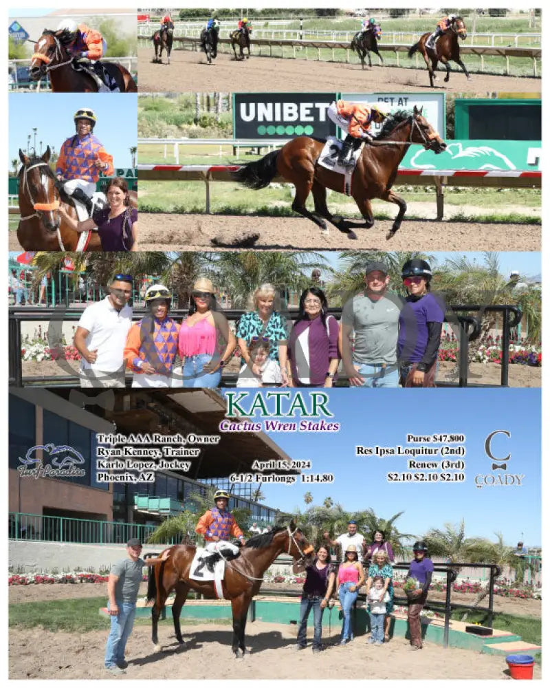 Katar - Cactus Wren Stakes 04 - 15 - 24 R05 Tup Turf Paradise