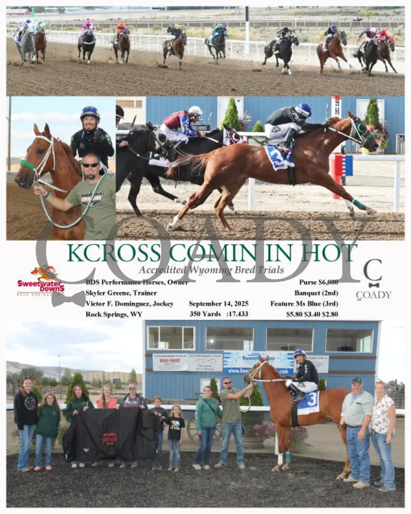 KCROSS COMIN IN HOT - Accredited Wyoming Bred Trials - 09-14-25 - R09 - SWF - Coady Media - Kurtis Coady Photography