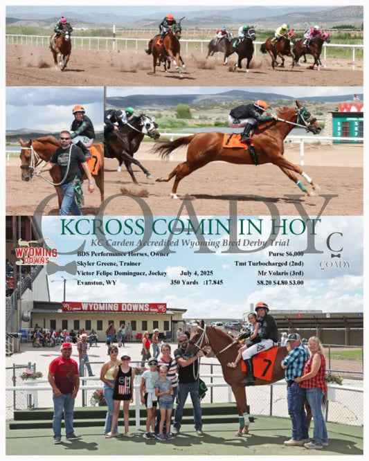 KCROSS COMIN IN HOT - KC Carden Accredited Wyoming Bred Derby Trial - 07-04-25 - R01 - WYO Wyoming Downs