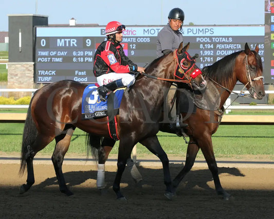 KELLI GIRL - Cox Ranch Distaff Challenge Final - 09-16-25 - R09 - Horseshoe Indiana - Post Parade 01 - Sammantha Pagels