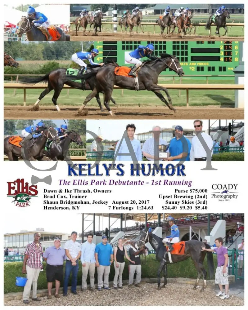Kelly’s Humor - 082017 Race 07 Elp Ellis Park