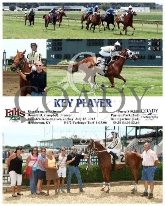Key Player - 072514 Race 01 Elp Ellis Park