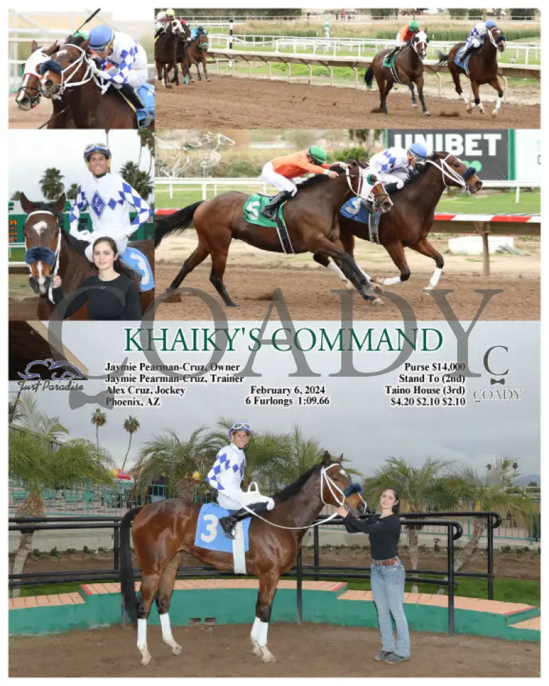 Khaiky’s Command - 02-06-24 R02 Tup Turf Paradise