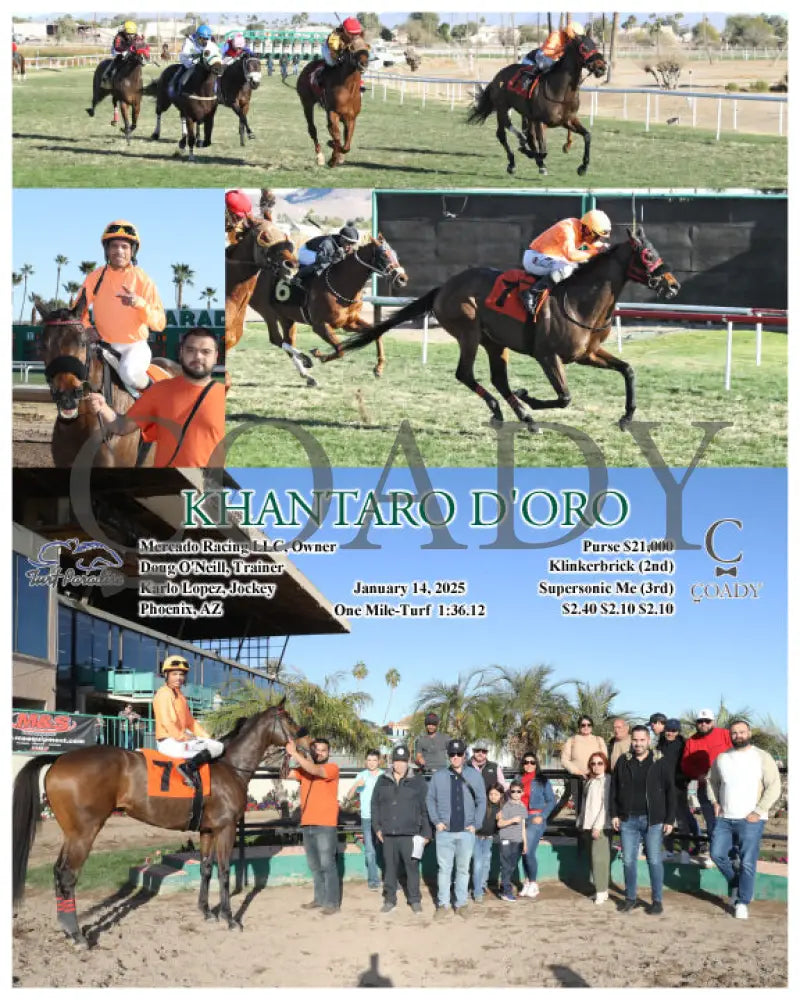 Khantaro D’oro - 01-14-25 R07 Tup Turf Paradise