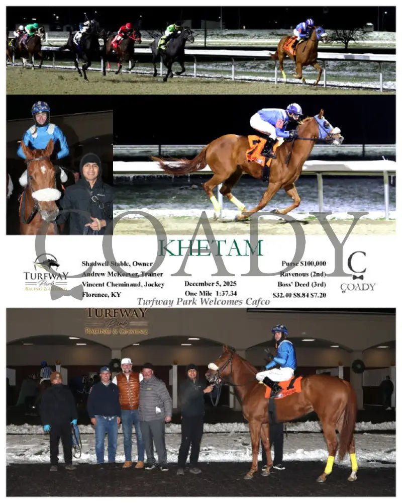 KHETAM - Turfway Park Welcomes Cafco - 12-05-25 - R05 - TP - Coady Media - Kurtis Coady Photography