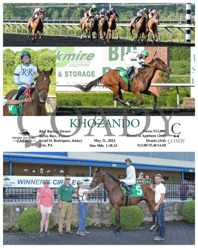 Khozando - 05-21-24 R08 Pid Presque Isle Downs