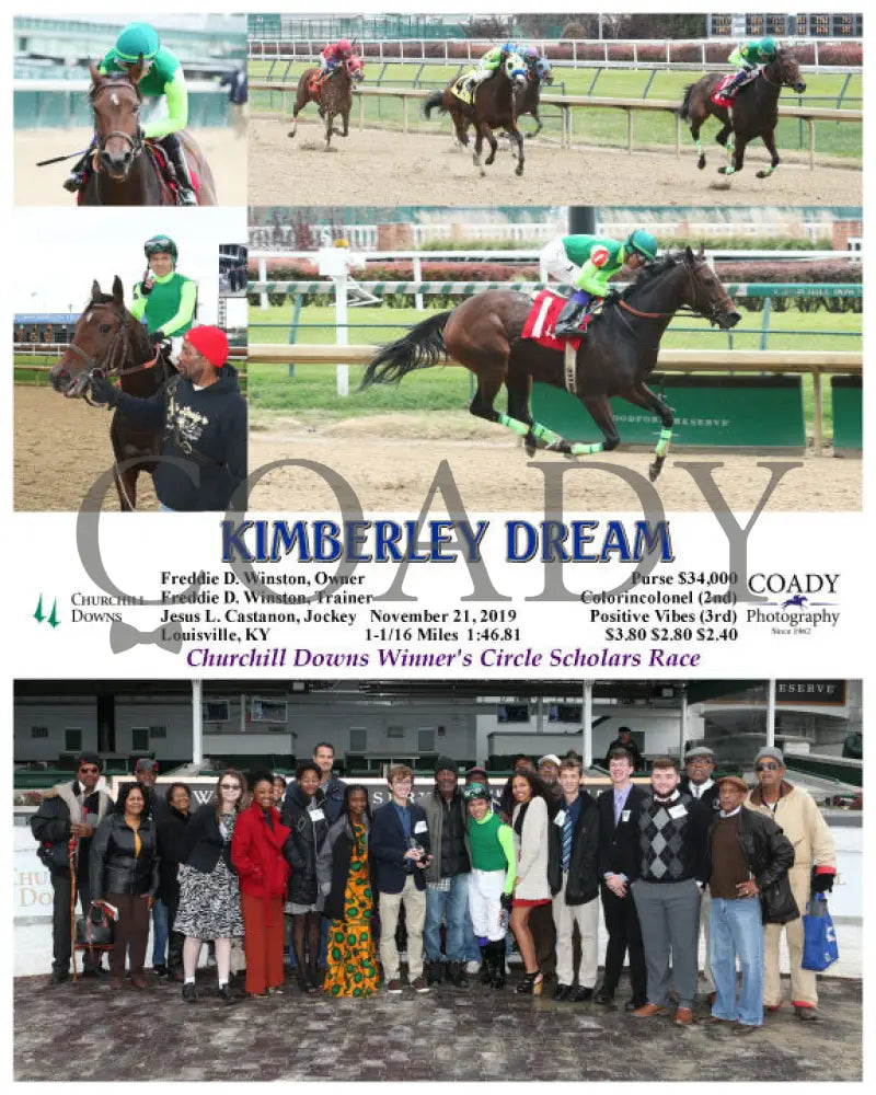 Kimberley Dream - 11-21-19 R03 Cd Group Churchill Downs