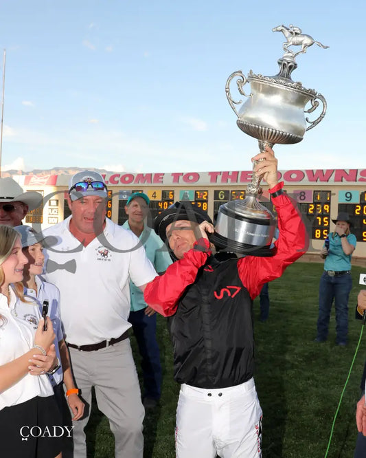 KING OF THE TIDE - All American Quarter Horse Futurity G1 - 09-01-25 - R10 - RUI - Jesse Lee Levario Interview 01 - Coady Media - Kurtis Coady Photography