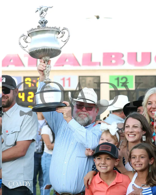 KING OF THE TIDE - All American Quarter Horse Futurity G1 - 09-01-25 - R10 - RUI - Trophy 02 - Coady Media - Kurtis Coady Photography