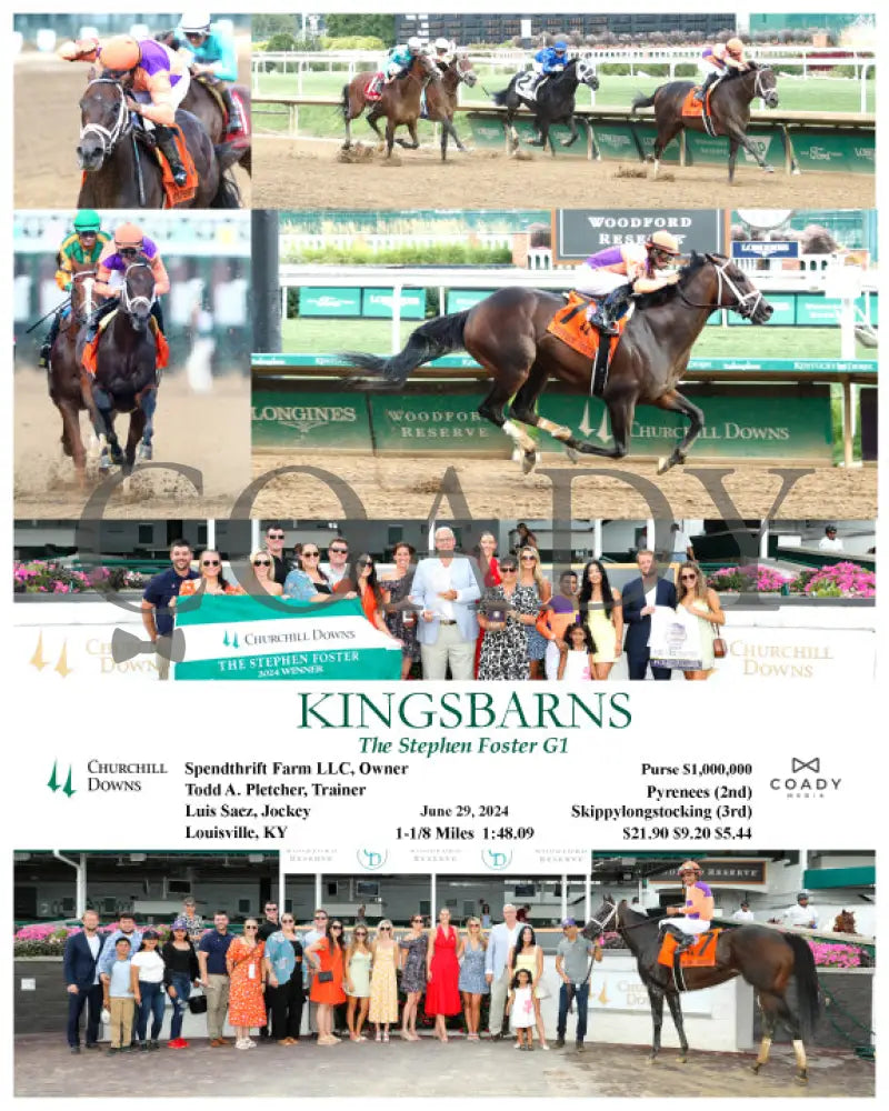 Kingsbarns - The Stephen Foster G1 06-29-24 R11 Cd Churchill Downs