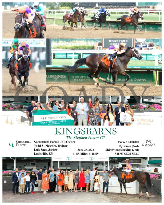 Kingsbarns - The Stephen Foster G1 06-29-24 R11 Cd Churchill Downs