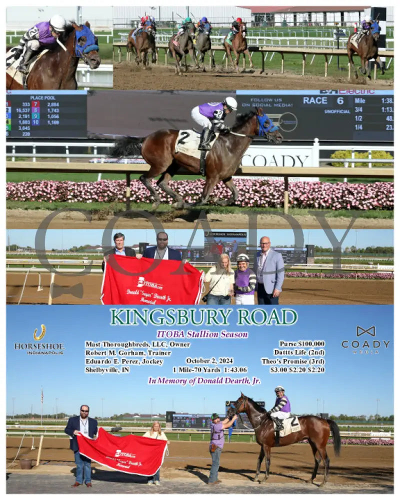 Kingsbury Road - Itoba Stallion Season 10-02-24 R06 Ind Indiana Grand