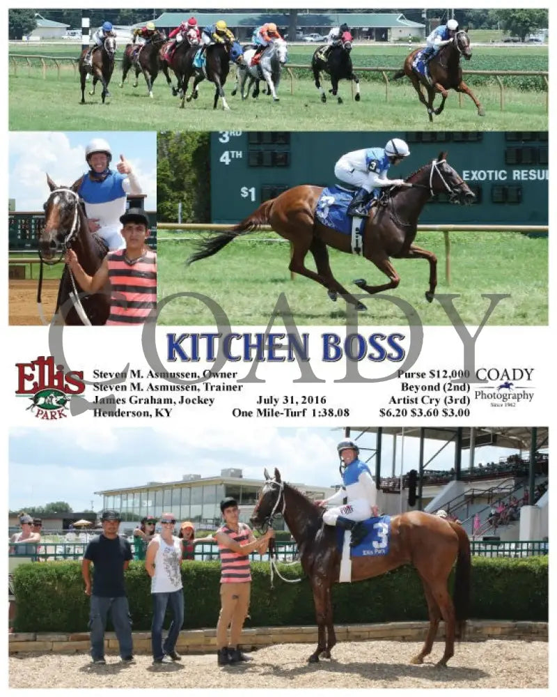 Kitchen Boss - 073116 Race 01 Elp Ellis Park