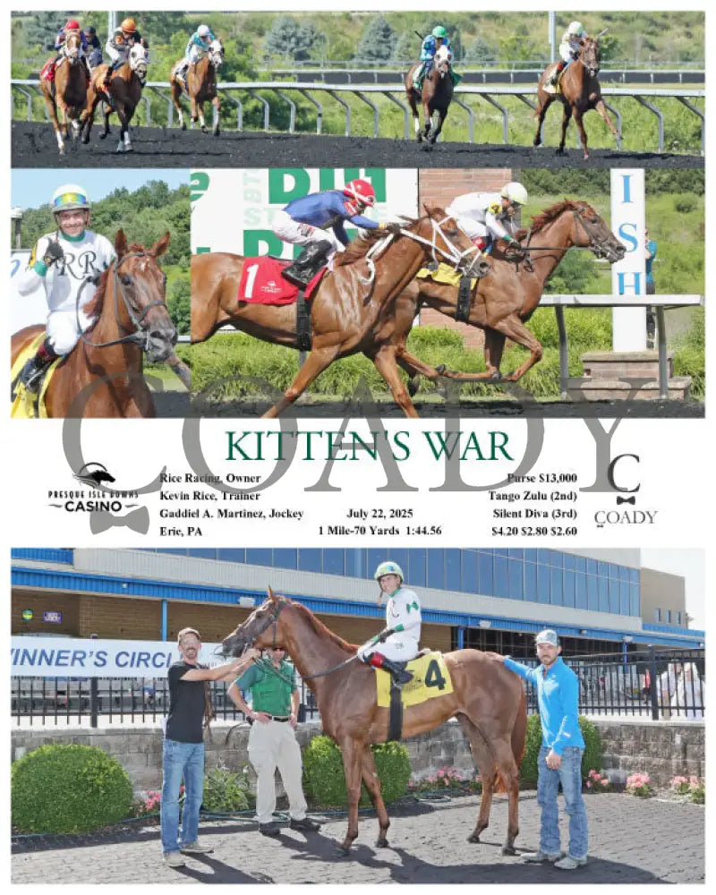 KITTEN’S WAR - 07-22-25 - R02 - PID Presque Isle Downs