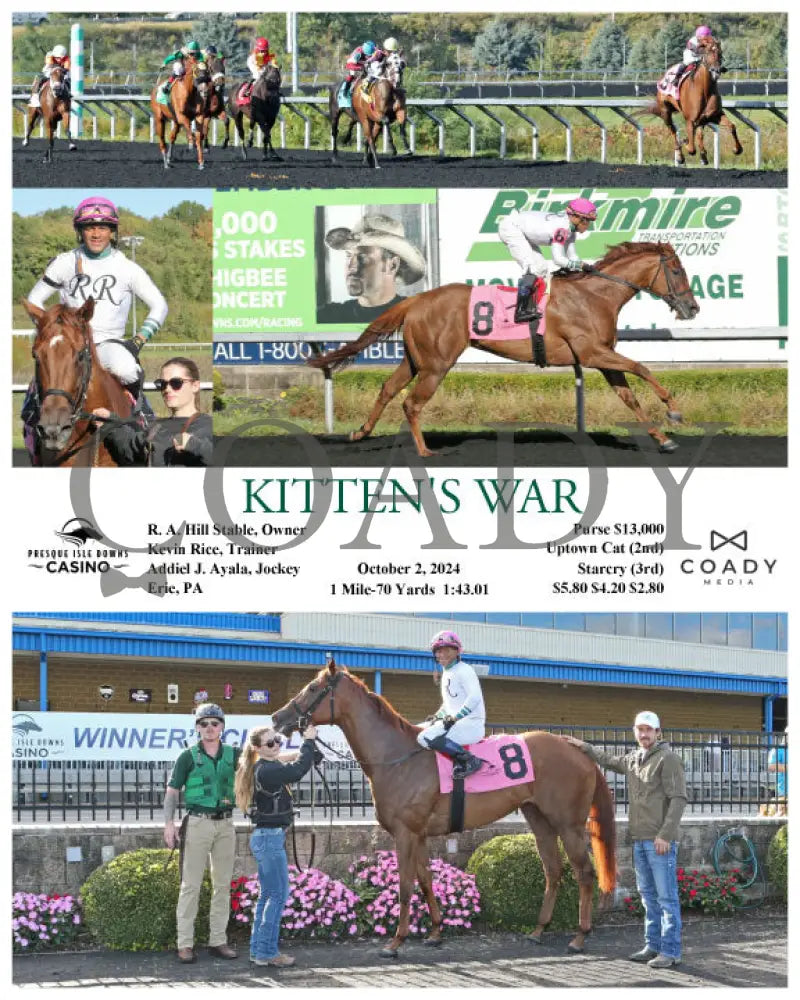 Kitten’s War - 10-02-24 R04 Pid Presque Isle Downs