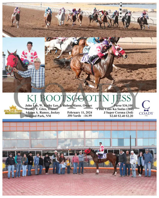 Kj Bootscootin Jess - 02-11-24 R09 Sun Sunland Park