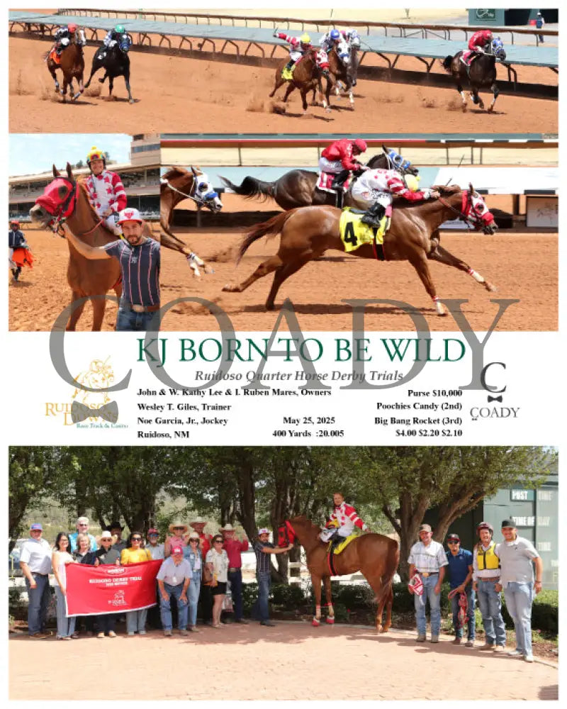 KJ BORN TO BE WILD - Ruidoso Quarter Horse Derby Trials - 05-25-25 - R05 - RUI Ruidoso Downs