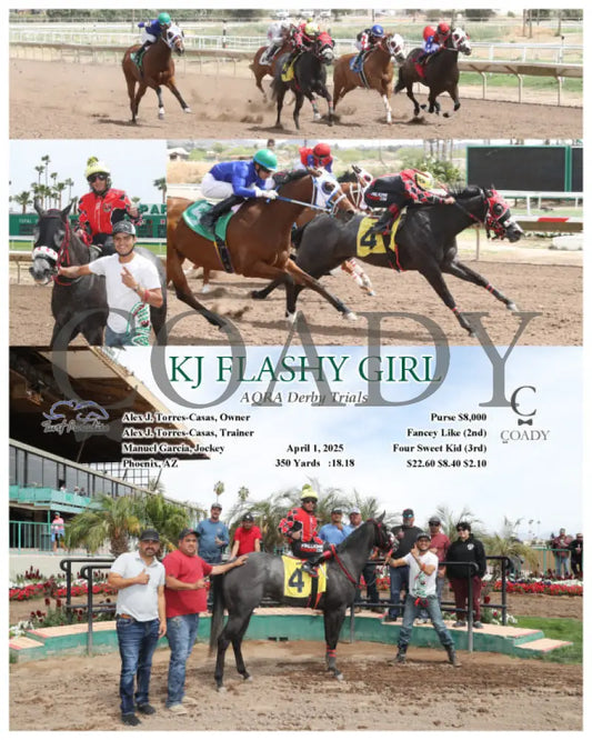 KJ FLASHY GIRL - AQRA Derby Trials - 04-01-25 - R01 - TUP Turf Paradise