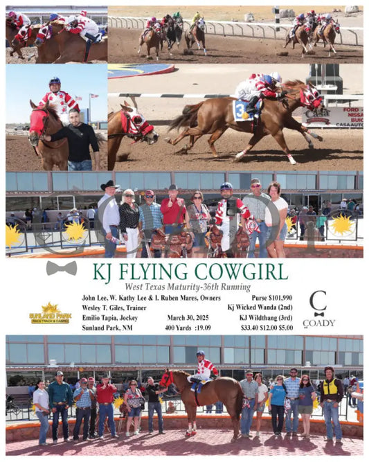 KJ FLYING COWGIRL - West Texas Maturity-36th Running - 03-30-25 - R09 - SUN - Coady Media - Kurtis Coady Photography