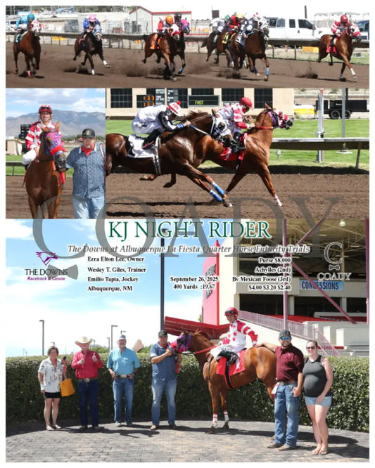 KJ NIGHT RIDER - The Downs at Albuquerque La Fiesta Quarter Horse Futurity Trials - 09-26-25 - R01 - ALB - Coady Media - Kurtis Coady Photography