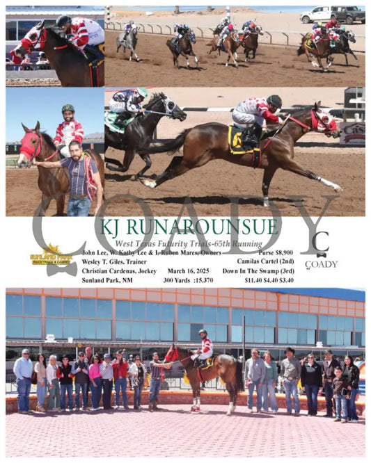 KJ RUNAROUNDSUE - West Texas Futurity Trials-65th Running - 03-16-25 - R01 - SUN Sunland Park