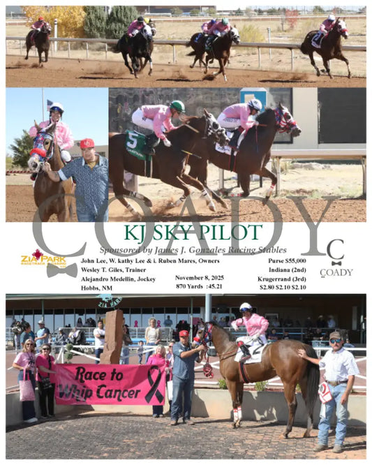 KJ SKY PILOT - Sponsored by James J. Gonzales Racing Stables - 11-08-25 - R01 - ZIA Zia Park