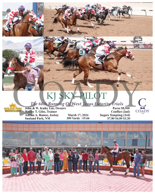 Kj Sky Pilot - The 64Th Running Of West Texas Futurity Trials 03 - 17 - 24 R03 Sun Sunland Park