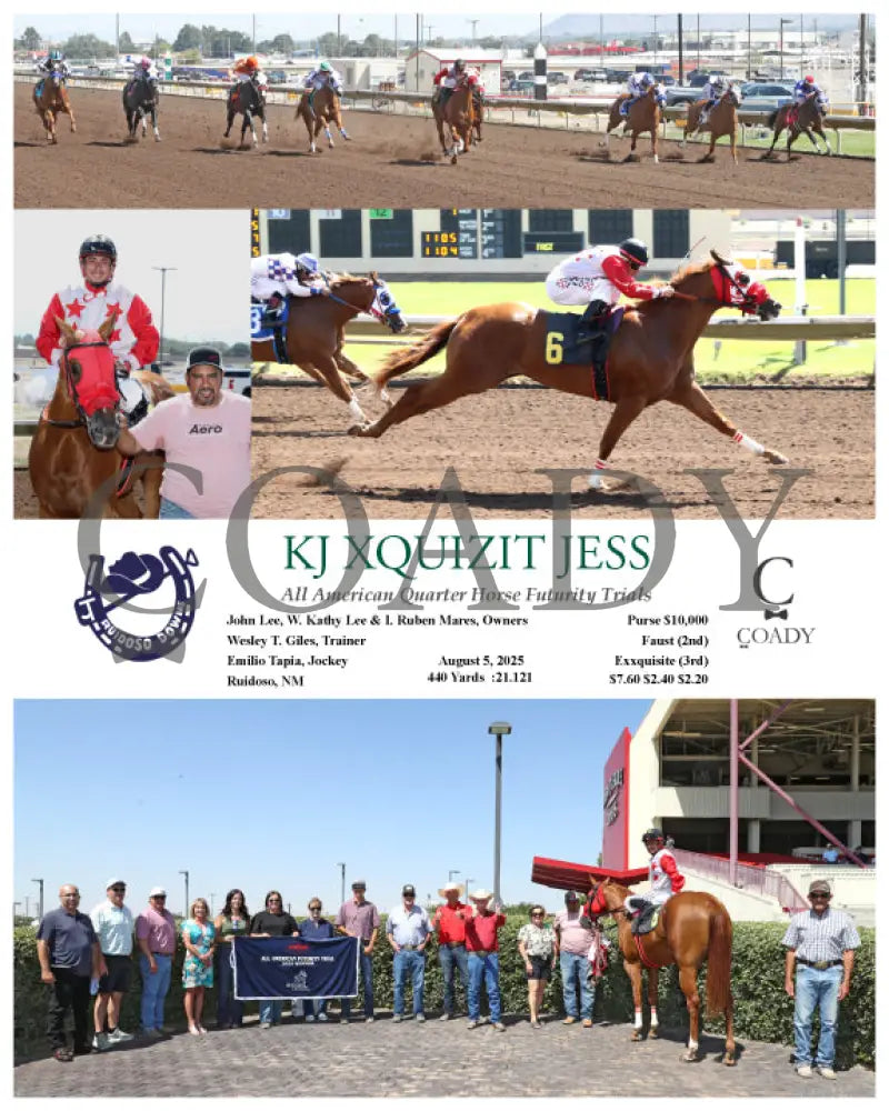 KJ XQUIZIT JESS - All American Quarter Horse Futurity Trials - 08-05-25 - R01 - RUI Ruidoso Downs