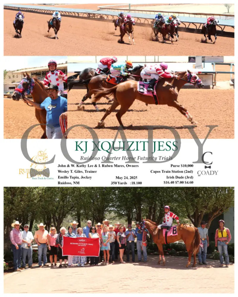 KJ XQUIZIT JESS - Ruidoso Quarter Horse Futurity Trials - 05-24-25 - R04 - RUI Ruidoso Downs
