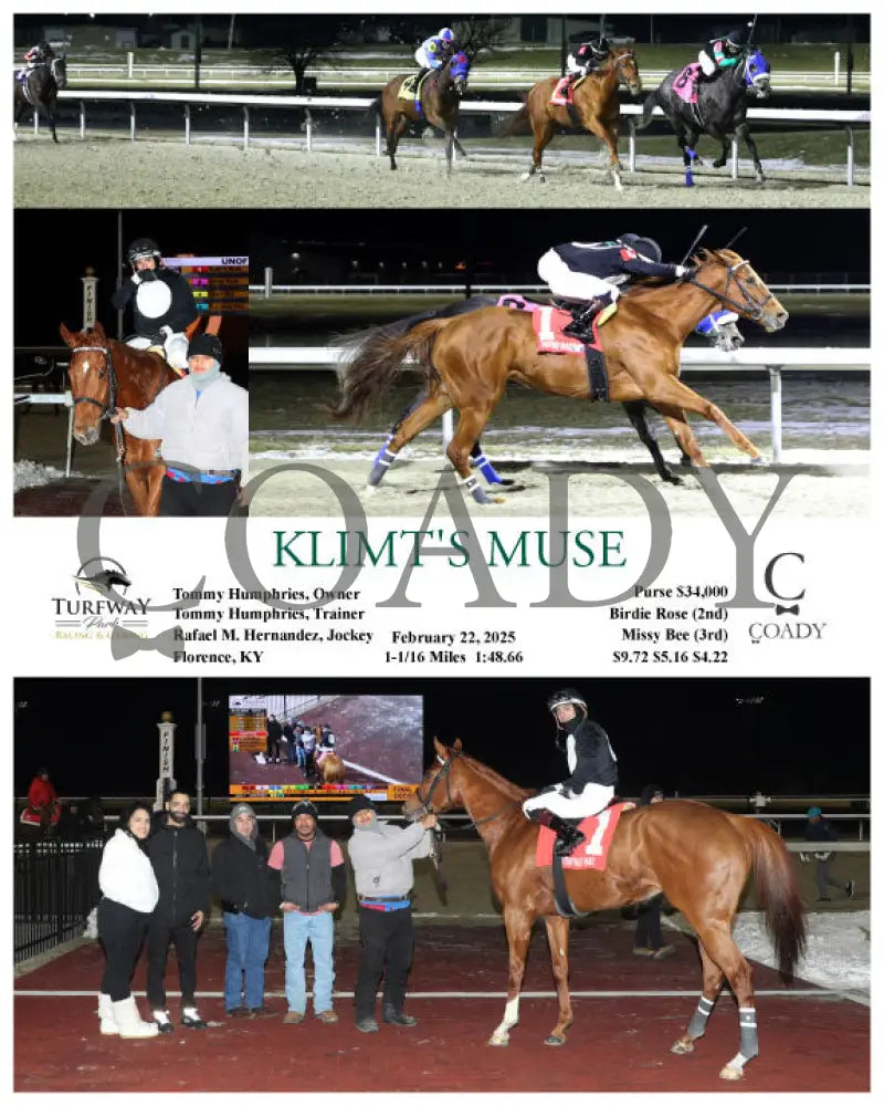 KLIMT’S MUSE - 02-22-25 - R03 - TP Turfway Park