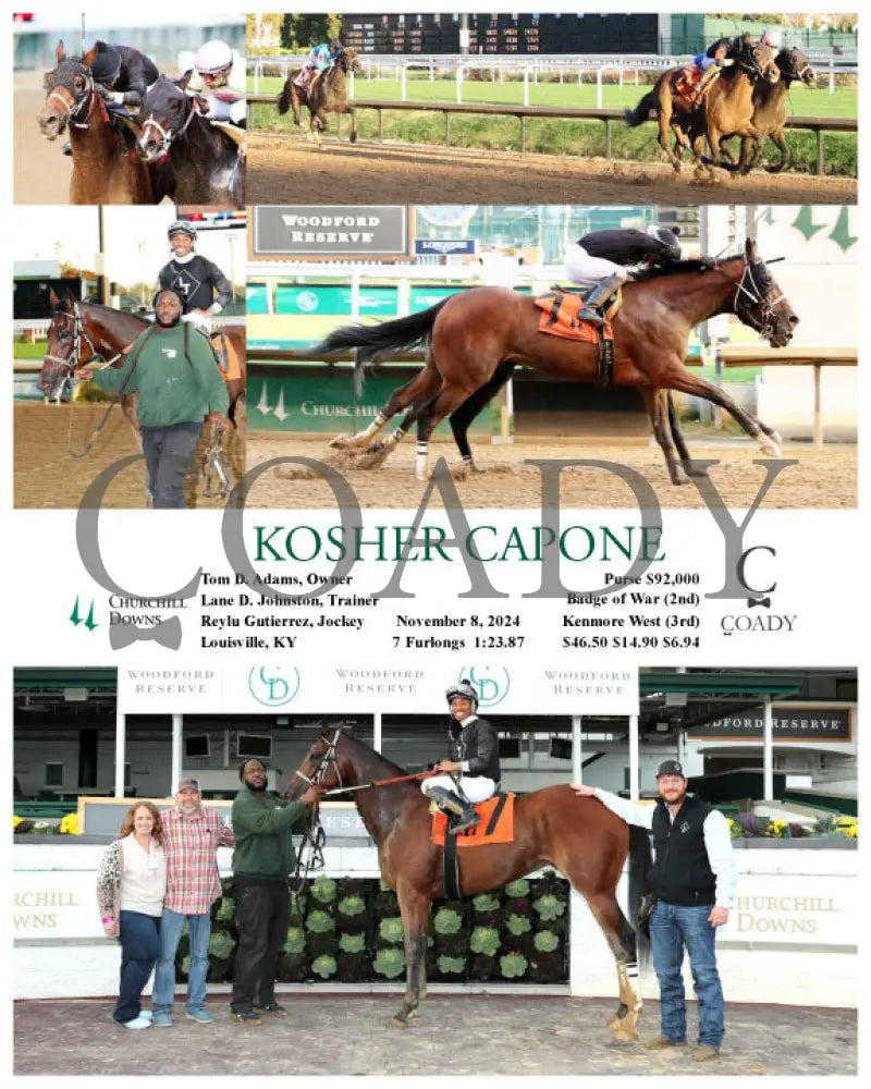 Kosher Capone - 11-08-24 R09 Cd Churchill Downs