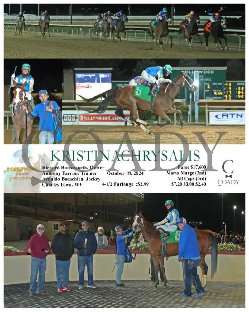 Kristinachrysalis - 10-18-24 R06 Ct Hollywood Casino At Charles Town Races
