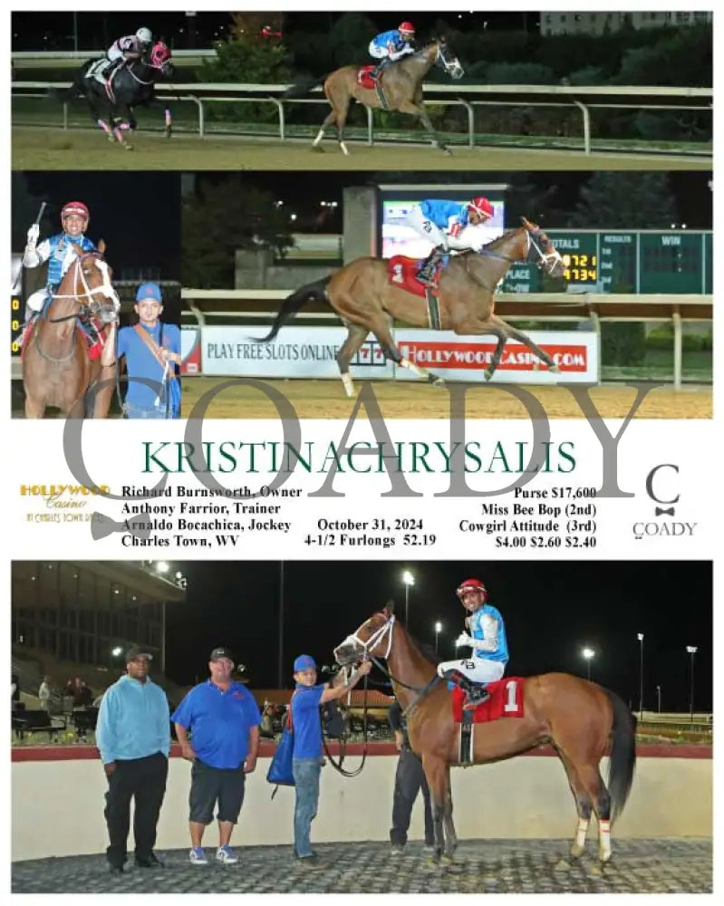 Kristinachrysalis - 10-31-24 R06 Ct Hollywood Casino At Charles Town Races