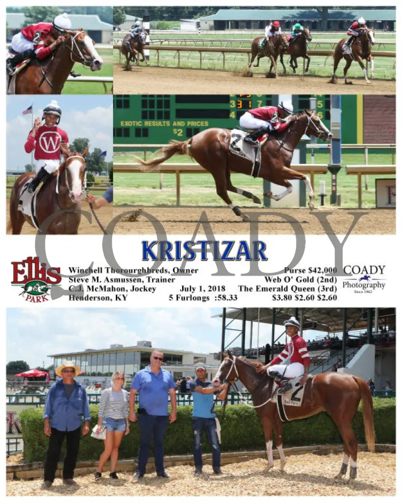 Kristizar - 070118 Race 01 Elp Ellis Park