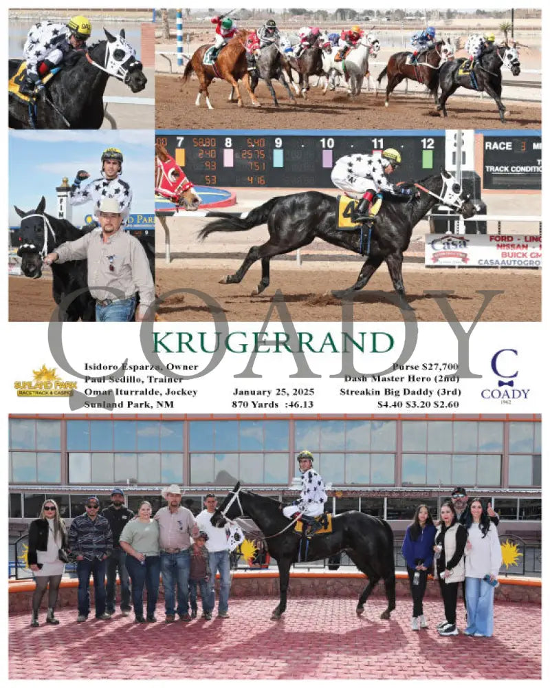 Krugerrand - 01-25-25 R03 Sun Turfway Park