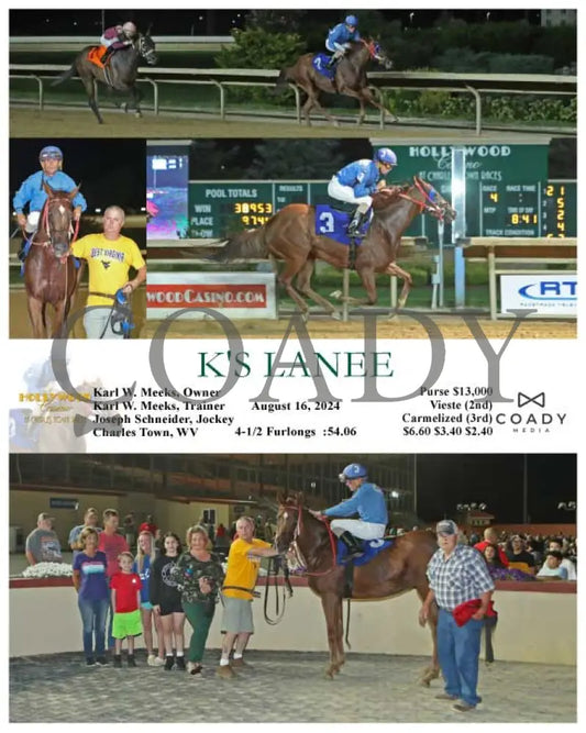 K’s Lanee - 08-16-24 R04 Ct Hollywood Casino At Charles Town Races