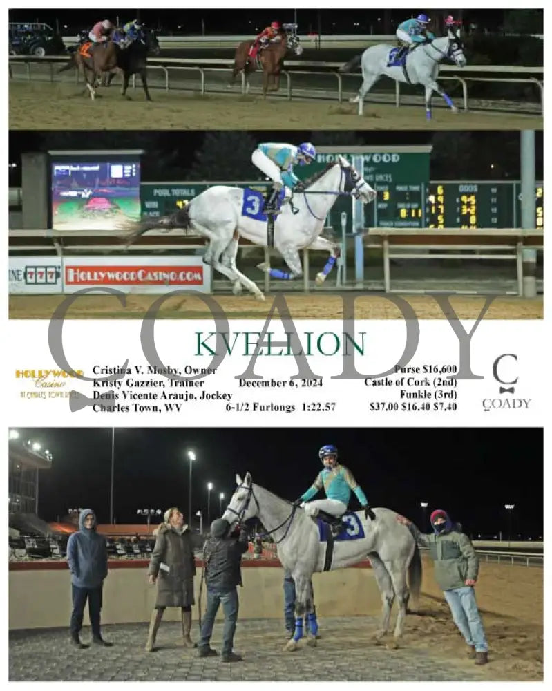 Kvellion - 12-06-24 R03 Ct Hollywood Casino At Charles Town Races