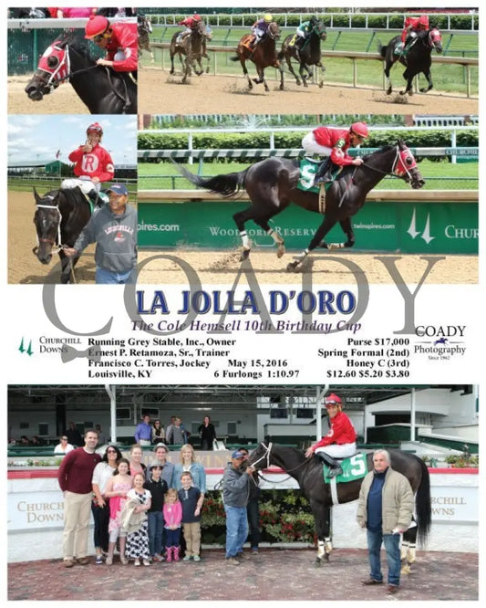 La Jolla D’oro - 051516 Race 06 Cd Churchill Downs