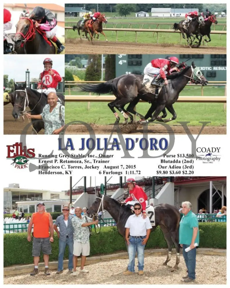 La Jolla D’oro - 080715 Race 04 Elp Ellis Park