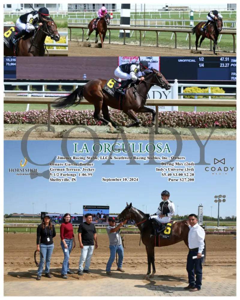 La Orgullosa - 09-10-24 R01 Ind Indiana Grand