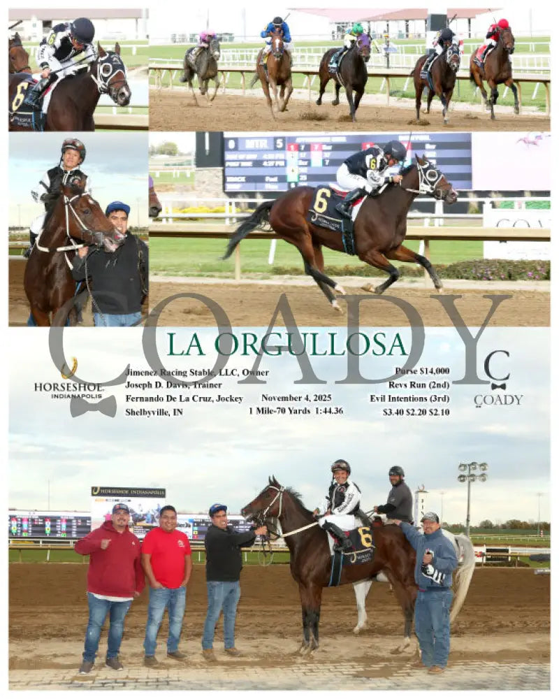 LA ORGULLOSA - 11-04-25 - R05 - IND Indiana Grand