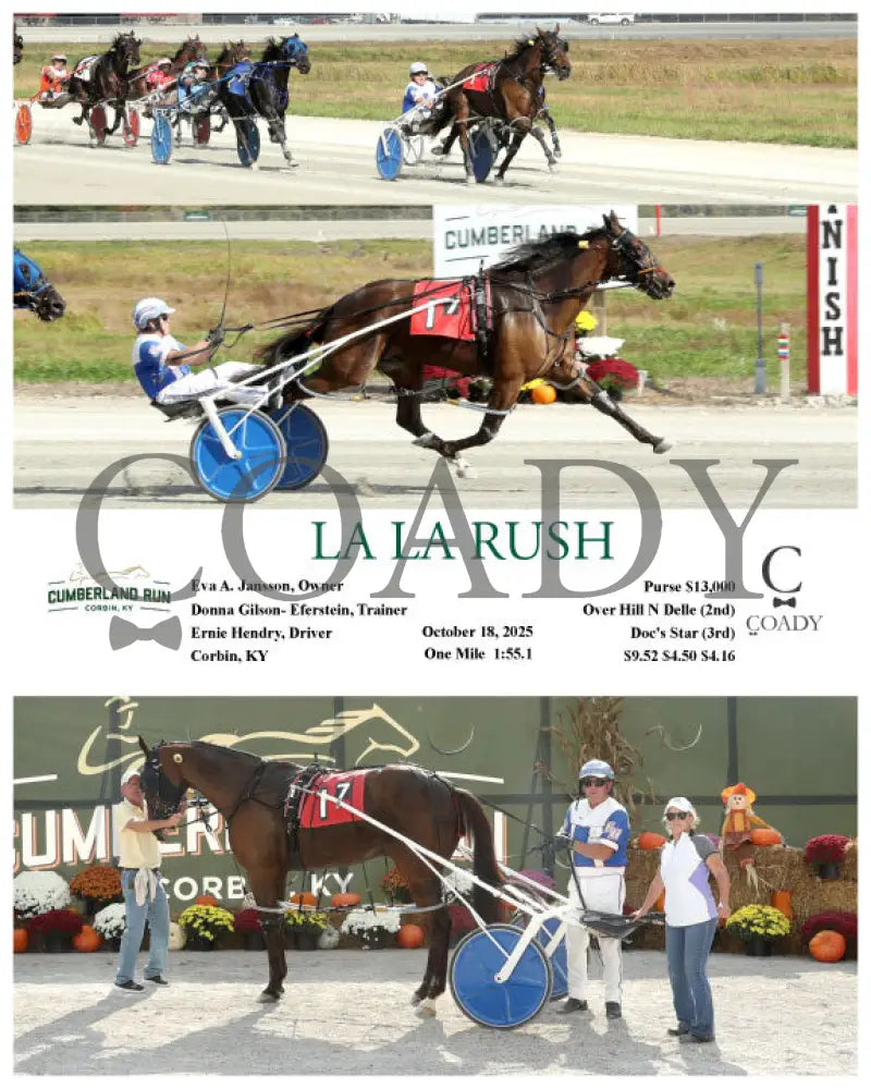 LA LA RUSH - 101825 - Race 07 - CMR Presque Isle Downs