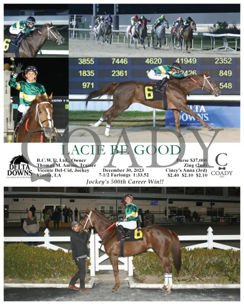 Lacie Be Good - 12-30-23 R06 Ded Delta Downs
