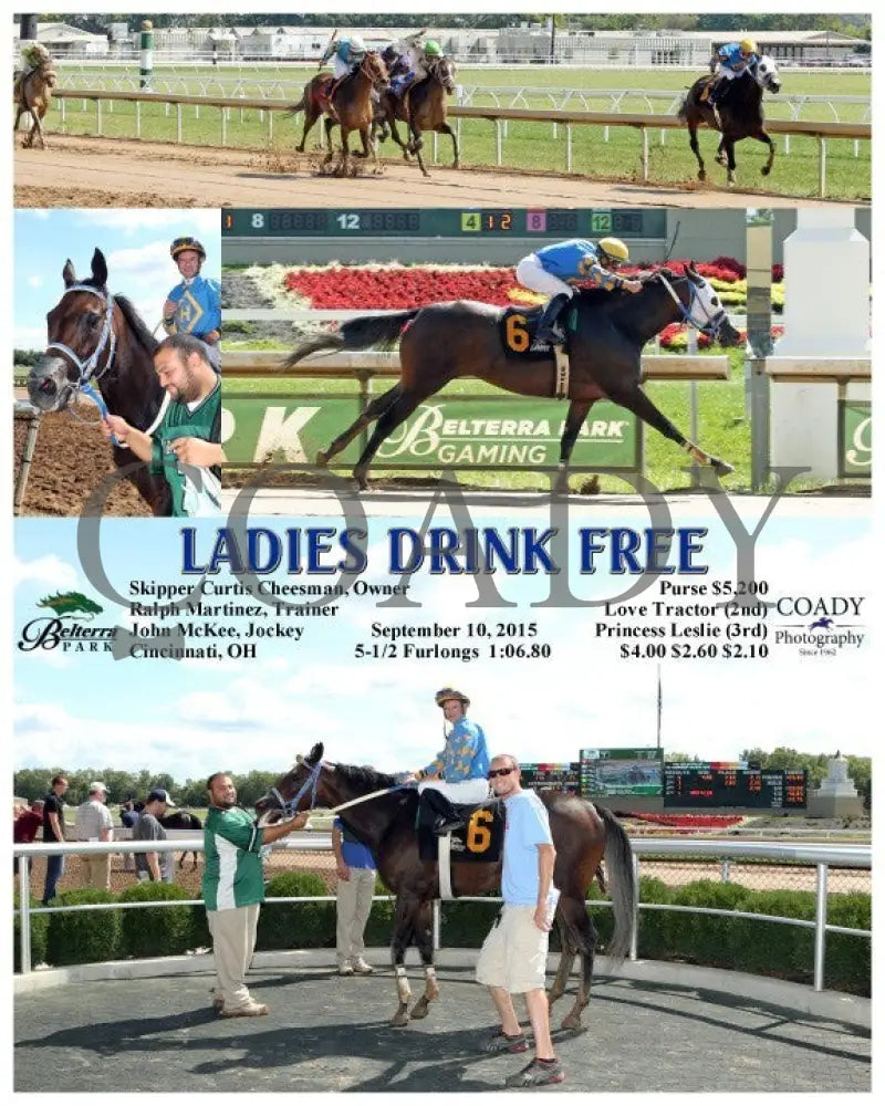 Ladies Drink Free - 091015 Race 03 Btp Belterra Park
