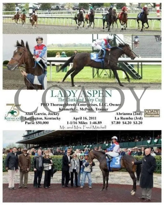 Lady Aspen - The Clarkland Julep Cup 041611 Ra Keeneland