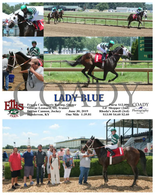 Lady Blue - 06-30-19 R01 Elp Ellis Park
