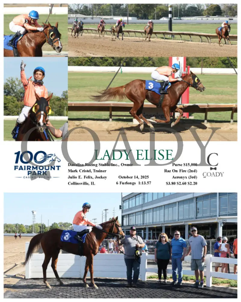 LADY ELISE - 10-14-25 - R03 - FP Fanduel Sportsbook Horse Racing